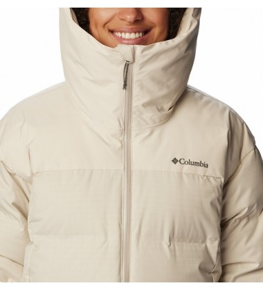 Naujiena! Columbia moteriška žiemos striukė Opal Hill Mid Down Jacket. Spalva šviesiai kreminė / balta